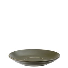 Barista Porcelain serving Espresso Matt Olive Saucer 5.5" (14.5cm)  Box of 12