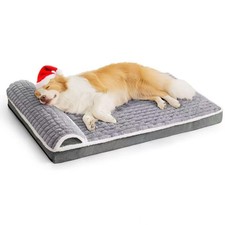 Orthopedic Dog Bed Large Sized Dog with Pillow 36''X24'', Waterproof Soft Com...