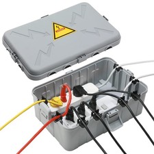 Large Outdoor Electrical Box 12.5x8.5x5inch ,IP54 Waterproof Outdoor Outlet Cove