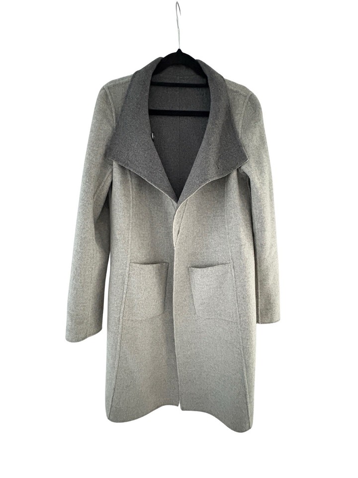 Wool Cashmere Blend Grey Coat By Daniel Hechter Paris