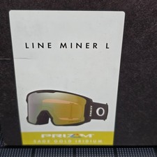 Oakley Line Miner L Snow Goggles Matte Black Prizm Sage Gold Iridium Snowboardin