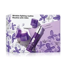 Clinique Wrinkle Fighting Routine 3 Pieces Set - Serum + Face Cream + Eye Cream