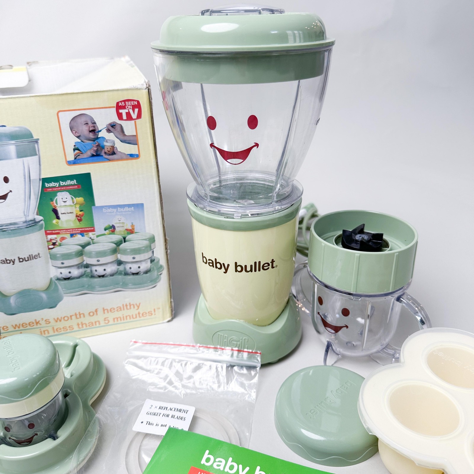 Magic Bullet Baby Bullet Baby Food Maker Set Blender Processor BPA Free ...
