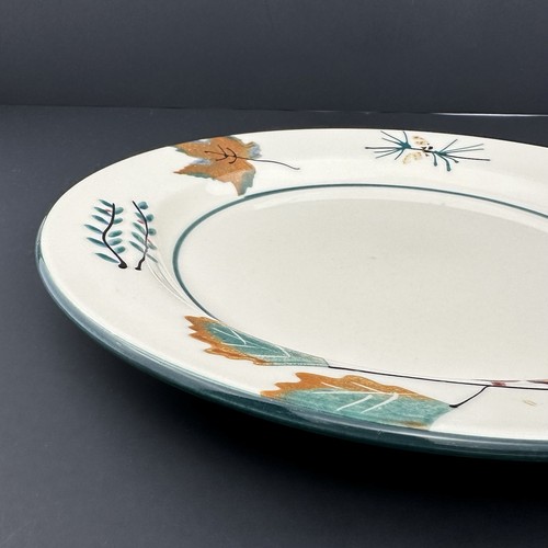 Hartstone Pottery FOREST Dinner Plates (4) Autumn Leaves, Berries, Pine Cones - Picture 6 of 24