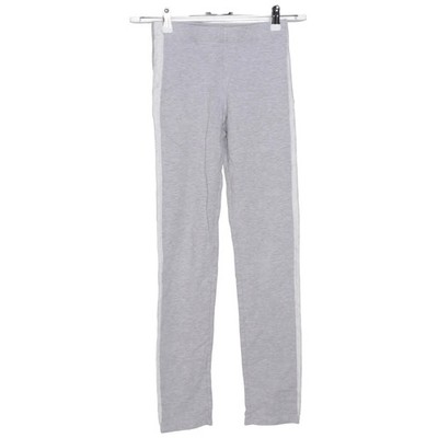 H&M, Leggings, Größe: 164, Grau/Weiß, Baumwolle/Elasthan/Viskose, Streifen #EAE