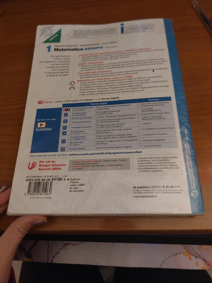 Matematica Azzurro Terza Edizione Volume 1 - Immagine 3 di 4