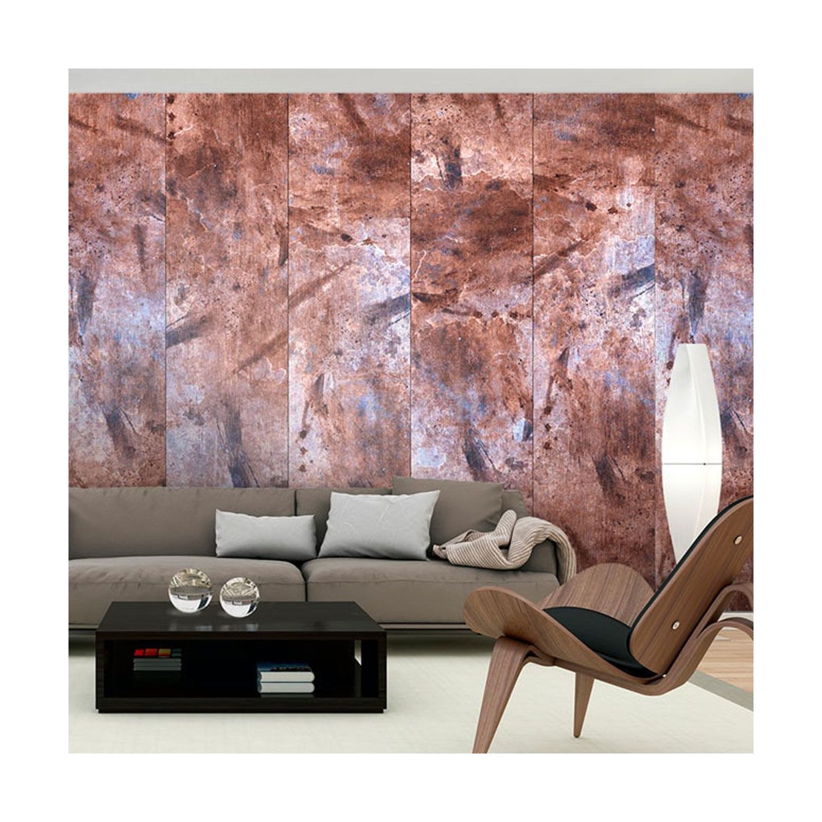 Papier peint The Beauty of the Rocks 50x1000cm tapisserie murale imitation pierre gris