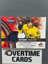2025-26 Upper Deck SP Game Used Viktor Arvidsson 4 Nations Face Off Jersey /15