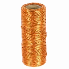 1.5mm Metallic Bakers String, Metallic Bakers Twine, Dark Gold Tone, 27Yards