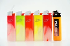 6 items 5x Cricket Regular Flame Disposable And 1x Patriot Disposable Lighters