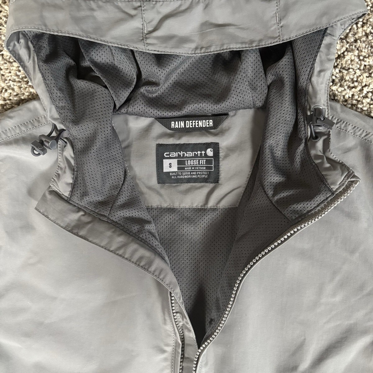 Carhartt Anorak Jacket Rain Defender Lightweight Nylon Men's S