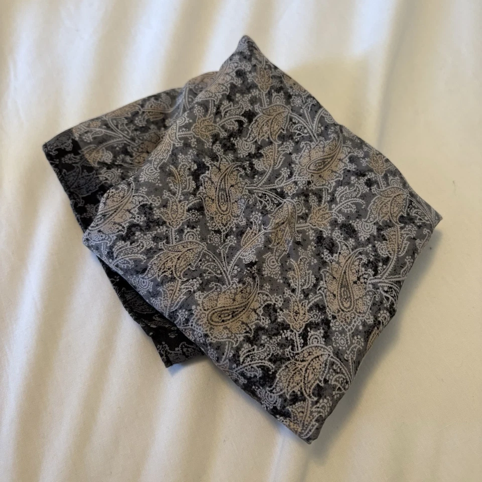 "Pañuelo Joseph Abboud cuadrado de bolsillo para hombre azul 100 % seda cachemira 13"" Italia" Foto 2 de 4