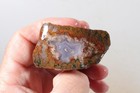 Morocco Kerrouchen Seam Agate 10.5 oz lapidary faced rough Lot C1 — photo 10