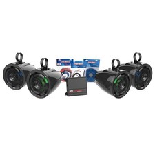 MTX UNI-2-AUX Universal UTV Kit with Amplifier and 4 Roll Cage 6.5" Speaker Pods