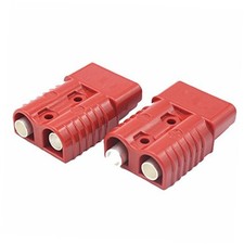 Pair Battery Quick Connect 175A 2 AWG Wire Harness Plug for 2 to 4 Gauge Red