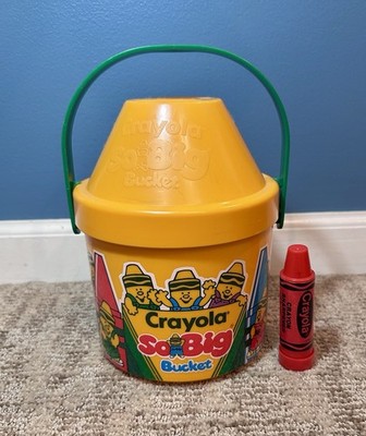 Vintage Crayola So Big Bucket & Crayon Sharpener Binney & Smith