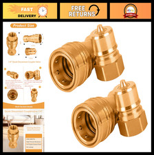 2 Set 1/4" Quick Disconnect Coupler Valve for Carpet Cleaning Wand & Extractor