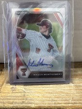 2021 Panini Prizm Draft Picks Mason Montgomery #PDP191 Silver Prizm Auto