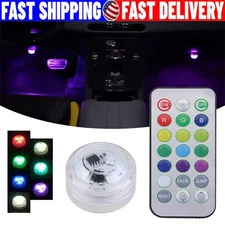 Colorful LED Lights Car Interior Accessories Atmosphere Lamp W/ Remote Control