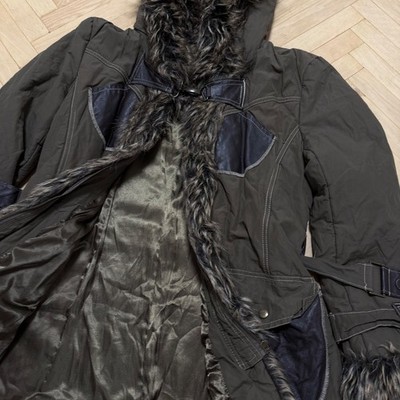 Vintage Avant Garde If6Was9 Style Japanese Faux Fur Y2K Jacket