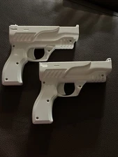 Motion plus Gun Nintendo Wii Controller + Wii Shooting Game (Set of 2)