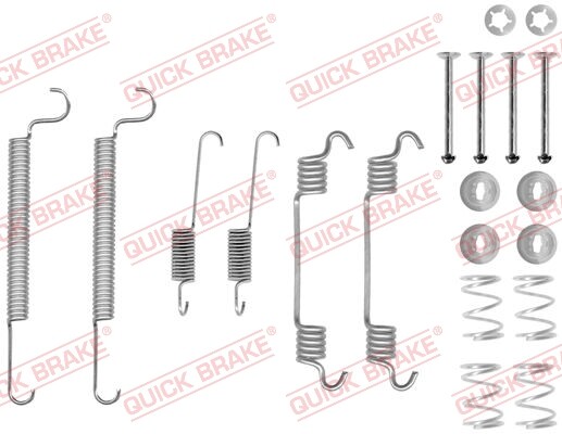 Quick Brake 105-0766 ZubehöRsatz, Bremsbacken FüR Chevrolet, Opel, Vauxhall-image