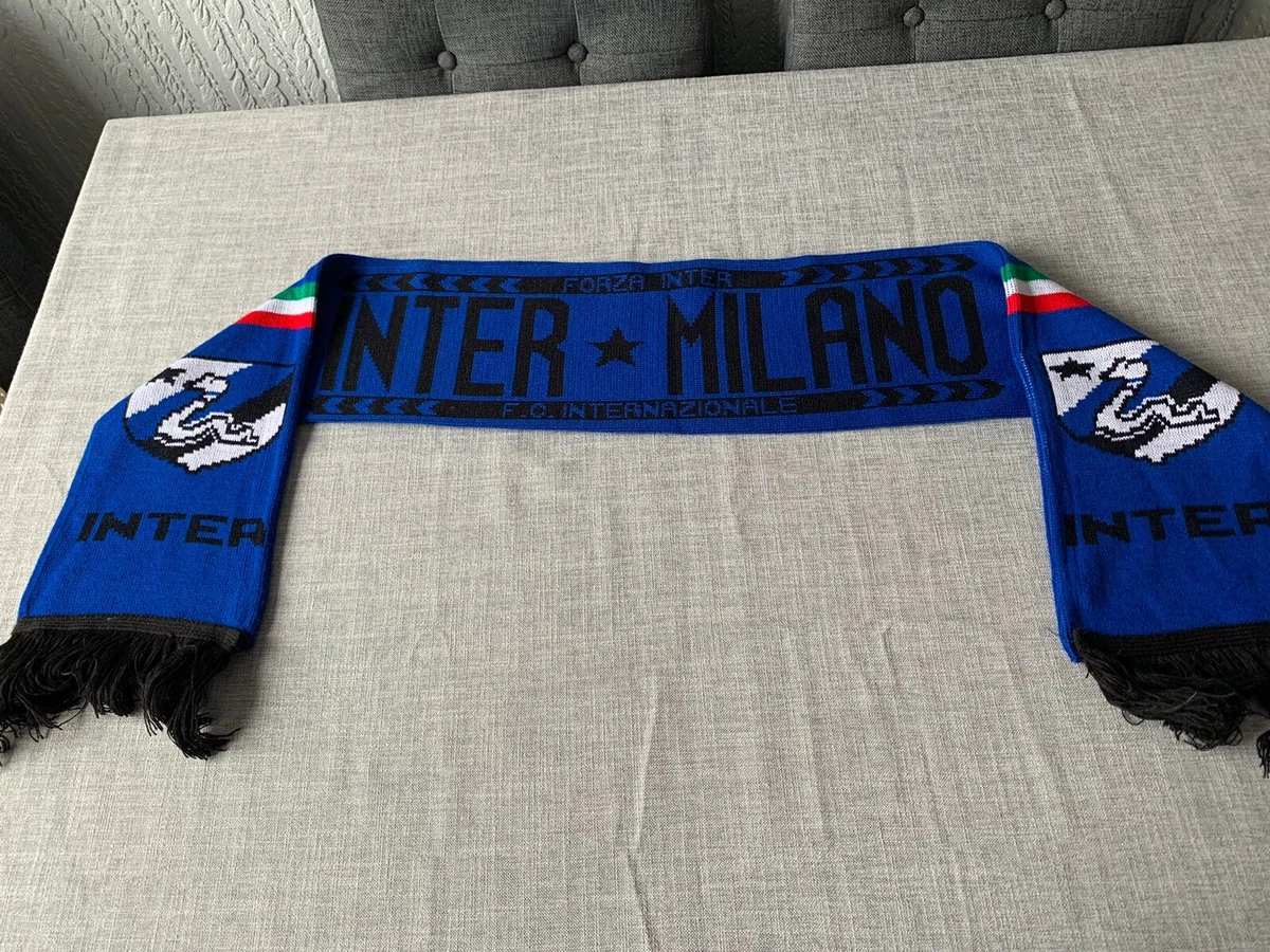 Cadeau Fan Echarpe Inter Milan Écharpe Officielle AC Milan - Jacquard Acrylique, Fait En Italie Inter De Milan Supporter Football