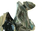 Rainbow velvet obsidian all natural multi color Mexico 10 pound lots 2-4 inch
