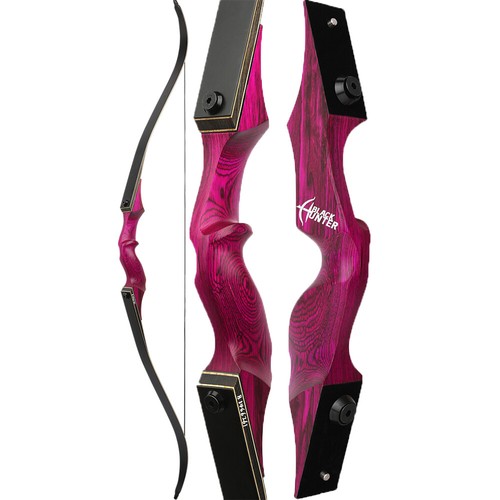 60" Recurve Bow Wooden Riser Takedown Bamboo Core Limbs 20-60lbs Archery Hunting - Picture 29 of 29