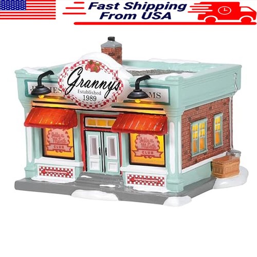 Ceramic Snow Village House Christmas Lit Building Holiday House Display Decor
