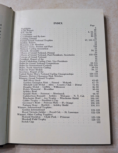 Vintage Grand National Curling Club of America History Book Annual 1967 100th - Picture 5 of 15
