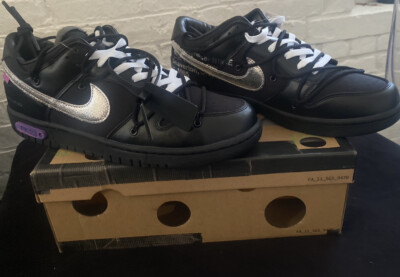 nike sb dunk low off white lot 50 of 50 size 10.5