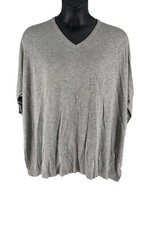 Laurie Felt Easy Pullover Sweater Heather Grey