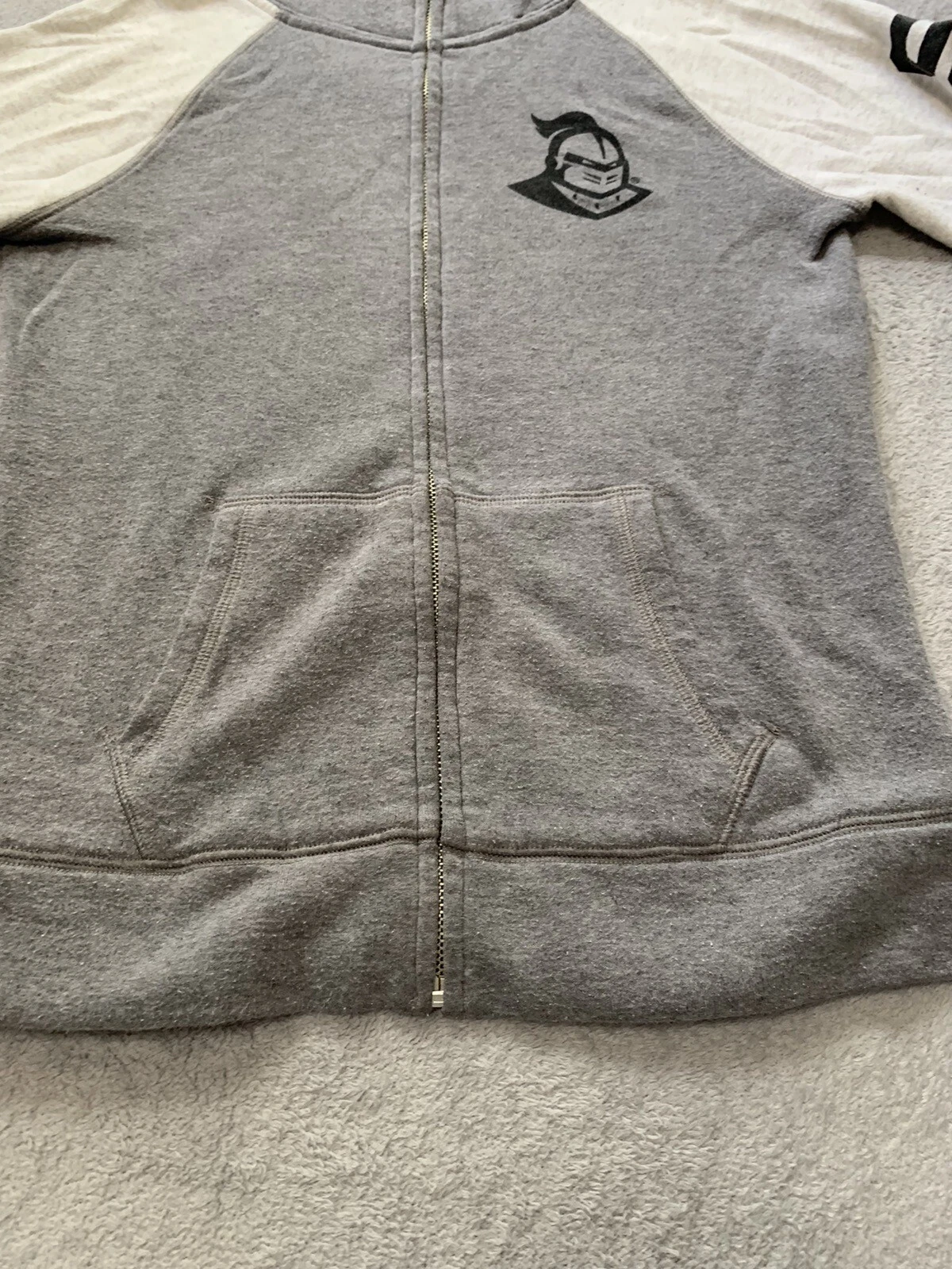 UNDERCOVER Felpa con cappuccio rosa Victoria Secret UCF cerniera intera nera donna XS grigio