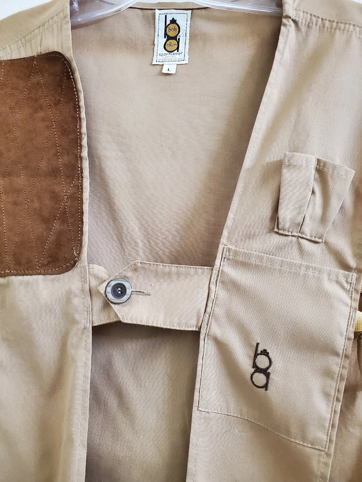 Vintage Bob Allen Sports Wear Fishing Gun Hunting Vest Pre Owned - Image 3 of 4