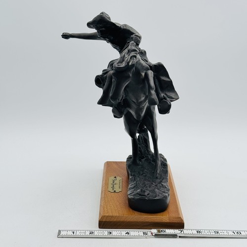 Frederic Remington The Broncho Buster Bronze Sculpture Statue Made In USA - Picture 3 of 14