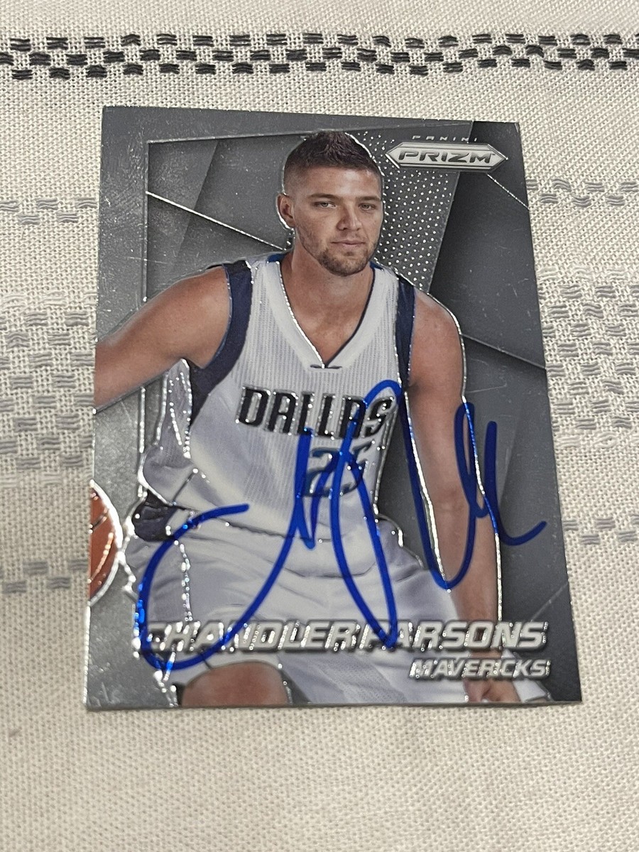 Chandler Parsons Signed Dallas Mavericks Panini Prizm Card NBA