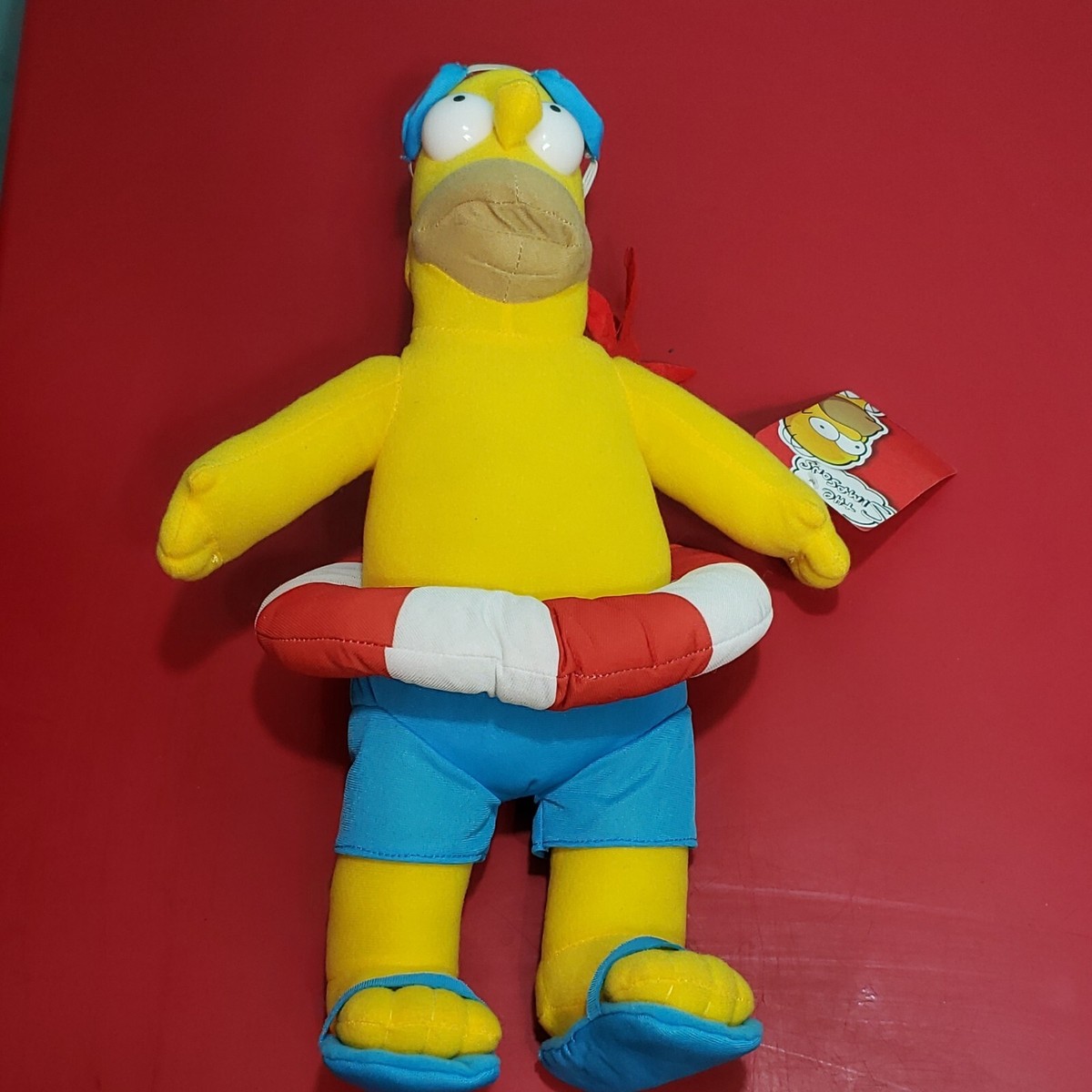 HOMER SIMPSON PLUSH -17” NEW WITH TAG -TOY FACTORY, SWIMMING