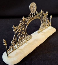 VTG THOMAS KINKADE 23th SILVER ANNIVERSARY GATE SNOWY HAWTHORNE VILLAGE A0116