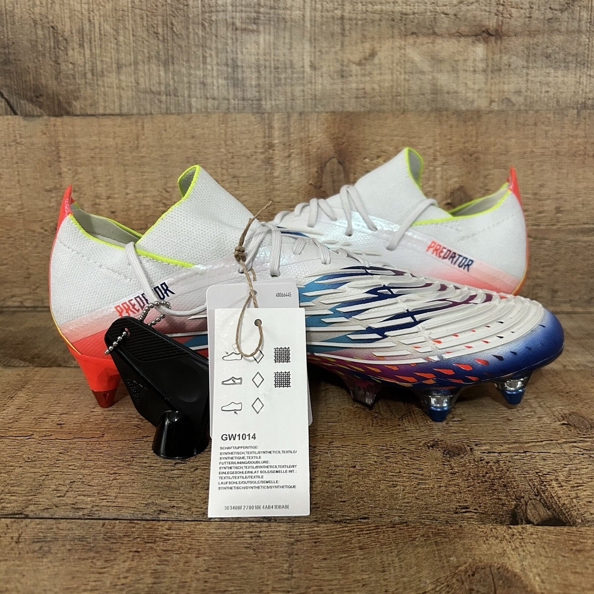 Adidas Predator Edge.1 L SG Soccer Cleats Mens Sz 6.5 Womens 7.5