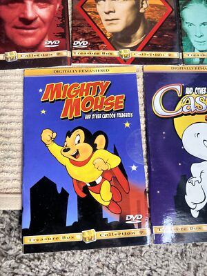 5 Treasure Box Dvds Mighty Mouse Casper Flash Gordon Dragnet