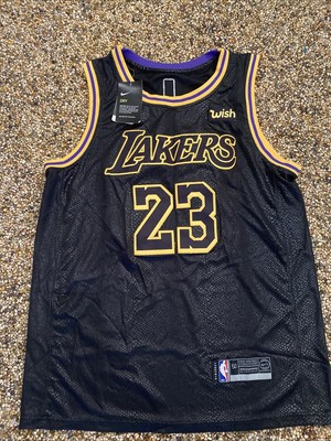 Rare LA Lakers LeBron James #23 Wish NBA Jersey size 50 Nike