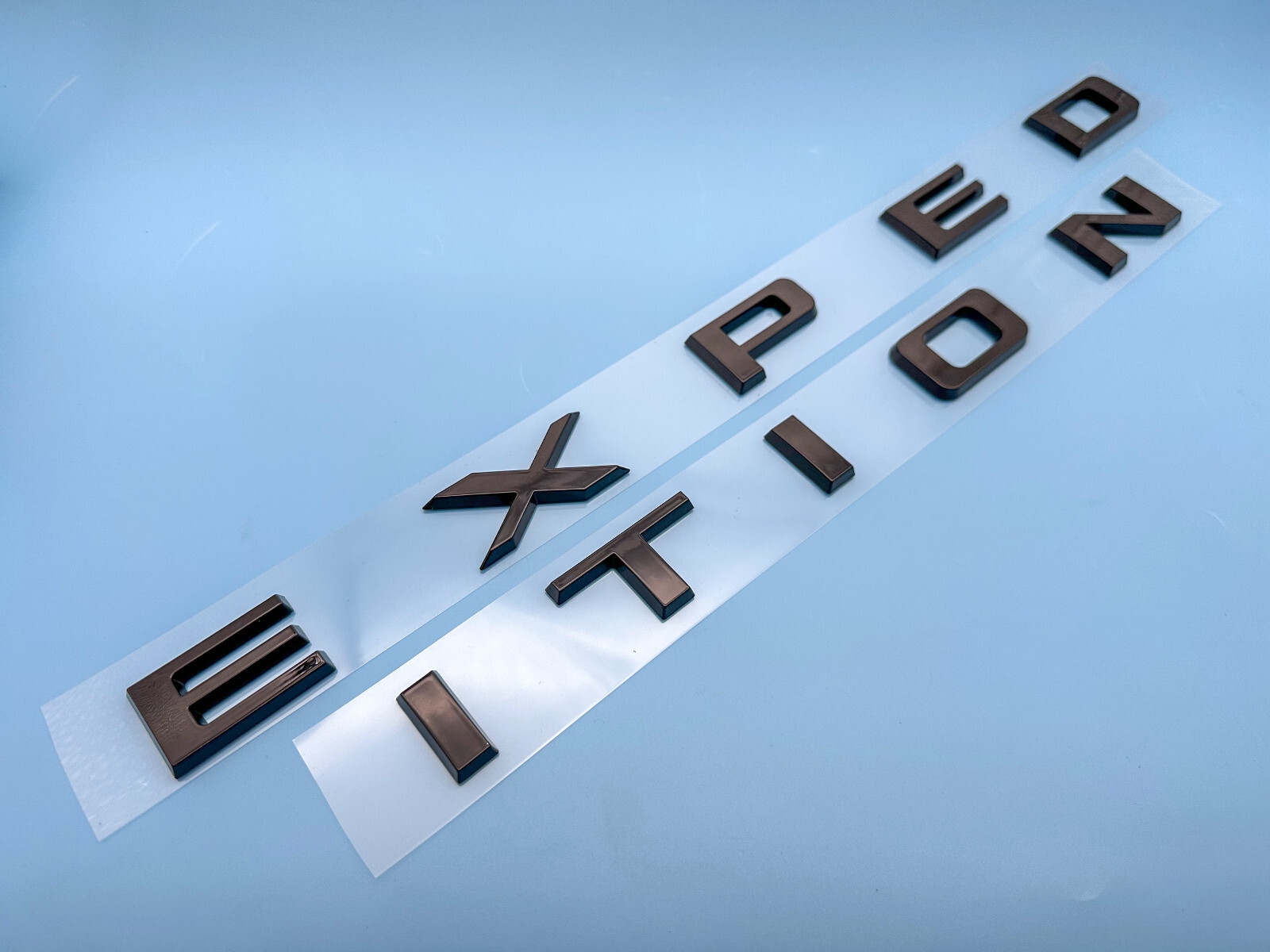 Ford Excursion Lettering Gloss Black Front Hood EXPEDITION Letters Emblem FIT 2018-2024 Ford ...