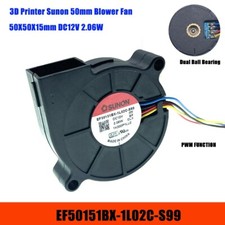 3D Printer Printing Blower Fan Sunon 50mm 5015 12V PWM 4Wire EF50151BX-1L02C-S99