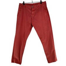 Montarey Womens Jeans Denim Pink Size 12R Tapered Leg Cotton Elastane Zip Fly