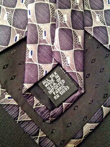 Puritan Mens Navy Silk Tie 57" - Picture 4 of 5