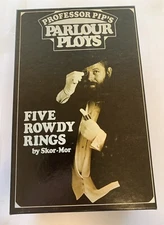 Vintage Five Rowdy Rings By Skor-Mor Magic Trick 