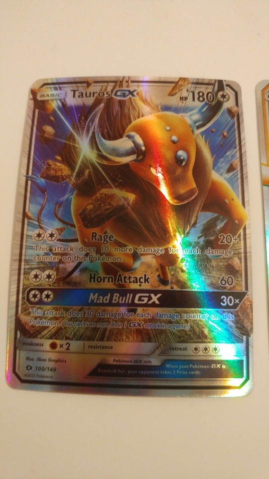 3pcs NM Pokémon TCG Tauros GX Holo Shiny Ultra Rare Cards Rainbow eBay