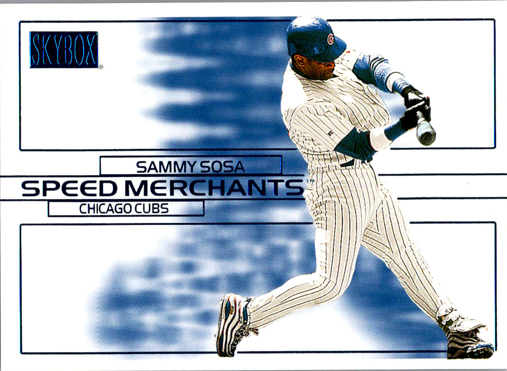 #2SM Sammy Sosa Chicago Cubs 2000 SkyBox: Speed Merchants Star Rubies