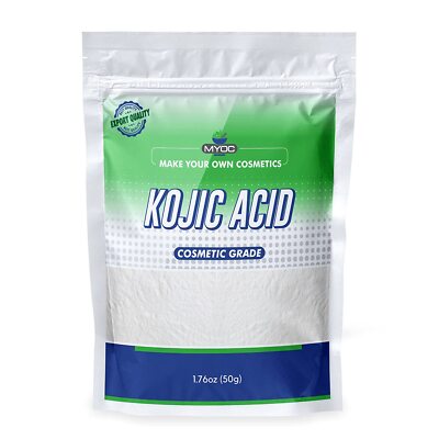 MYOC Kojic Acid | Pure Cosmetic Grade | Raw Material  50gm/1.76oz.